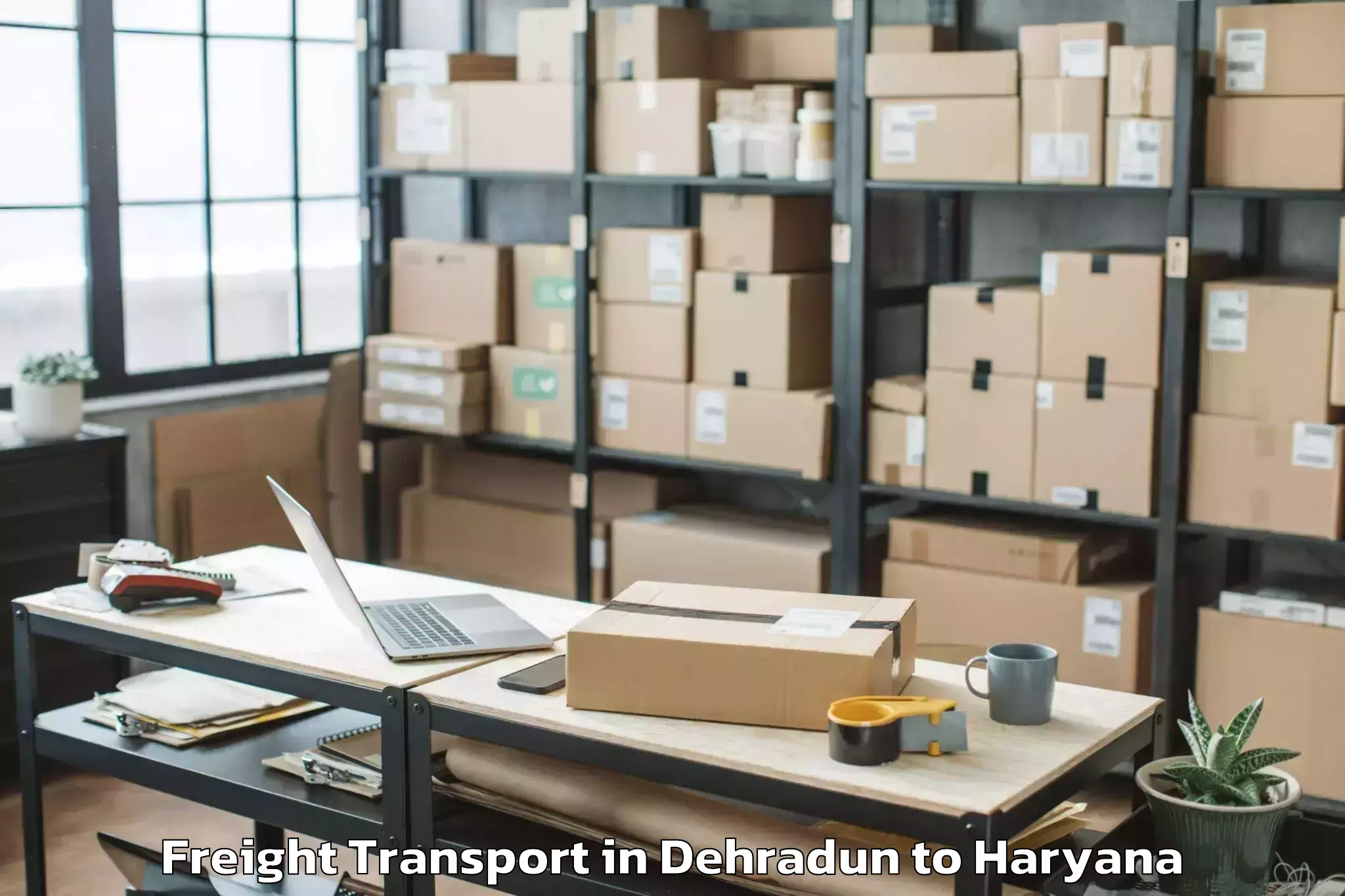 Discover Dehradun to Gharaunda Freight Transport